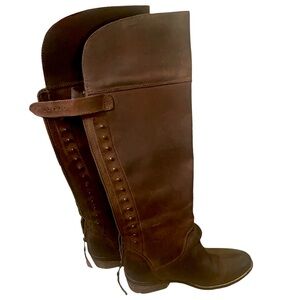 bp Nordstrom knee high zip up boots